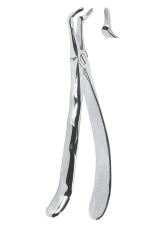 Extracting Forceps With Anatomically Shapad Handl